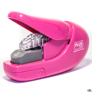 Zszywacz Staple_Free 5K 106_AB, różowy, 205136, Plus