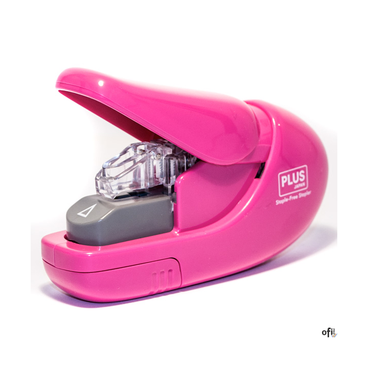 Zszywacz Staple_Free 5K 106_AB, różowy, 205136, Plus