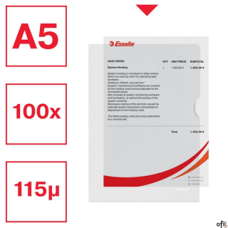 Ofertówki groszkowe A5 Esselte, 115 mikronów, 100 sztuk, 54850 SALE