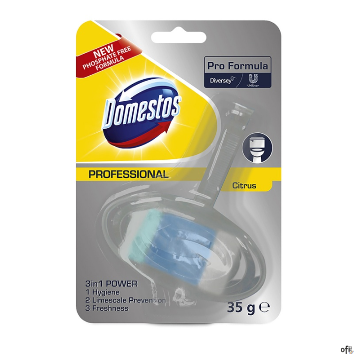 DOMESTOS Kostka toaletowa Diversey Citrus w koszyku 35g