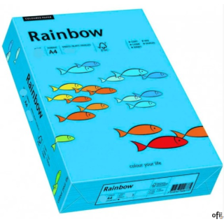 Papier xero kolorowy A4 160g  250 ark. RAINBOW R87 niebieski  88042747