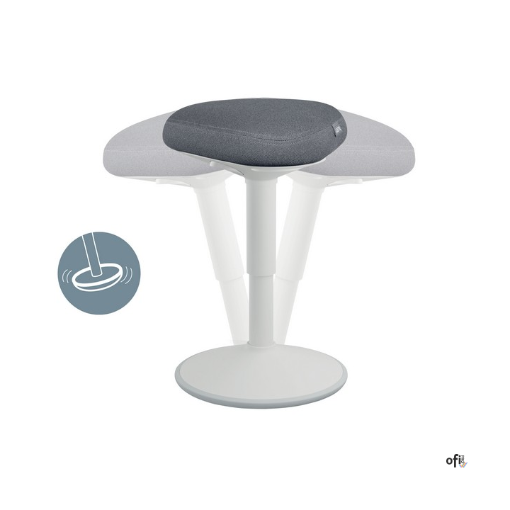 Stołek Leitz Ergo do aktywnego siedzenia, jasnoszary 65440085