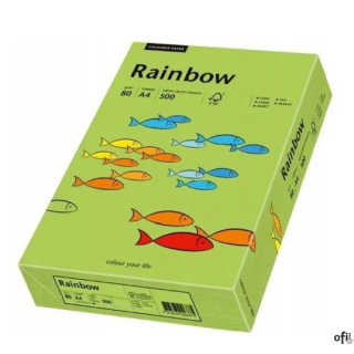 Papier xero kolorowy A4 160g  250 ark. RAINBOW R76  zielony  88042659