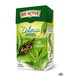 Herbata BIG-ACTIVE zielona PURE liściasta 100g