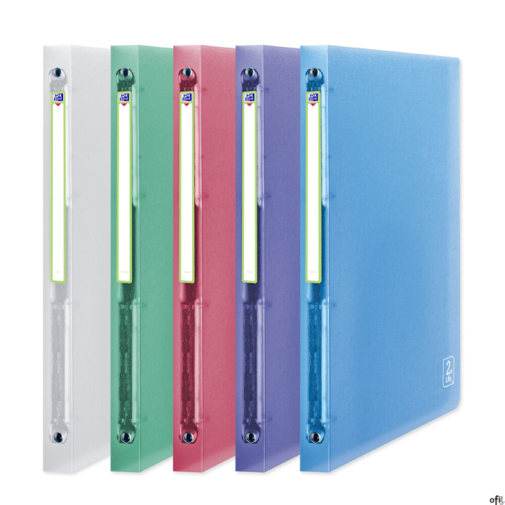 Segregator ringowy OXFORD 2LIFE A4/20mm/4R, PP miks kolorów 400059560