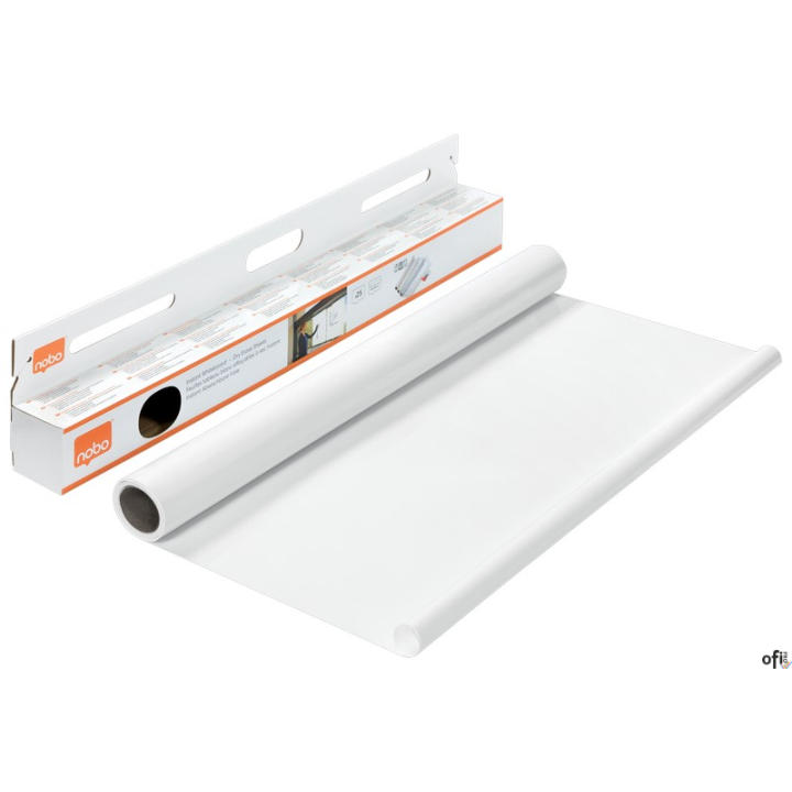 Folia suchościeralna Nobo Instant w rolce, 60x80cm, 25 arkuszy (biała)