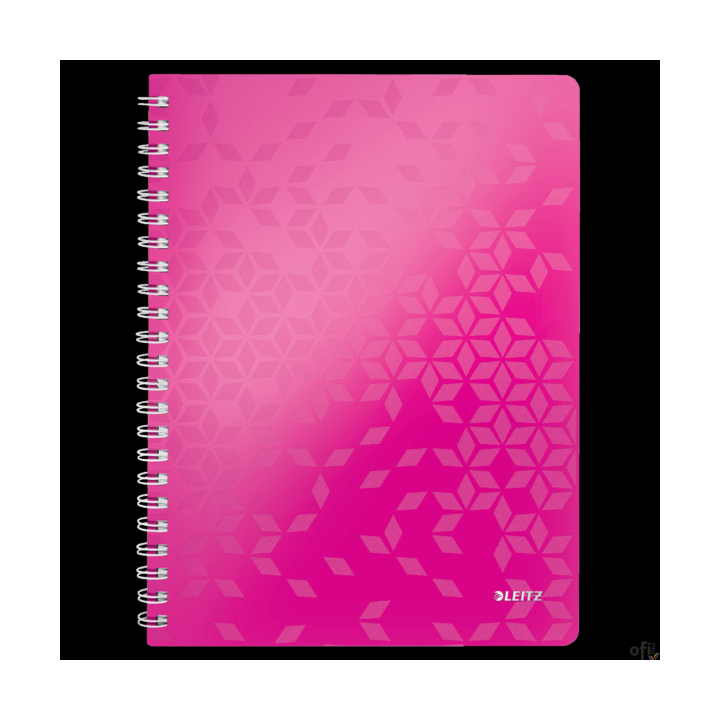 Zeszyt Leitz WOW_Wysokiej jakości notatniki wykonane z polipropylenu_z satynowym wykończeniem.__kartki z mikroperforacją do łatw