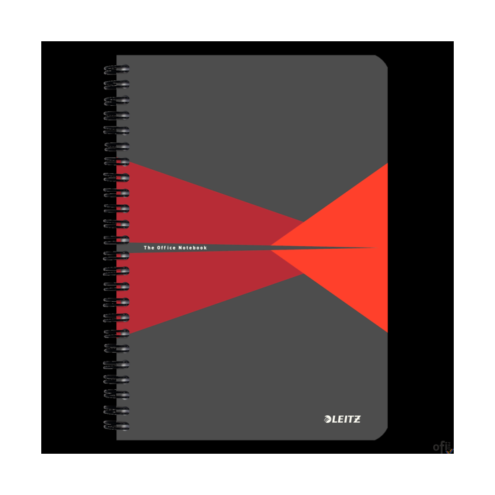 Kołonotatnik Office Card A5, w linie, czerwony Leitz , 44590025