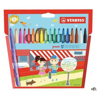 Flamastry STABILO POWER 18szt 280/18-02/01