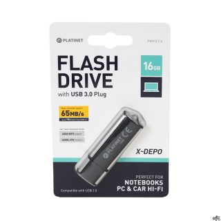 Szybki, trwały i niezawodny pendrive marki Platinet USB 3.0.Pendrive USB 3.0 zapewnia nawet 10 - krotnie szybszy transfer danych