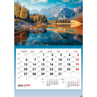 Terminarz Ścienny 2026 Michalczyk i Prokop T-107S-2 kalendarz jednodzielny