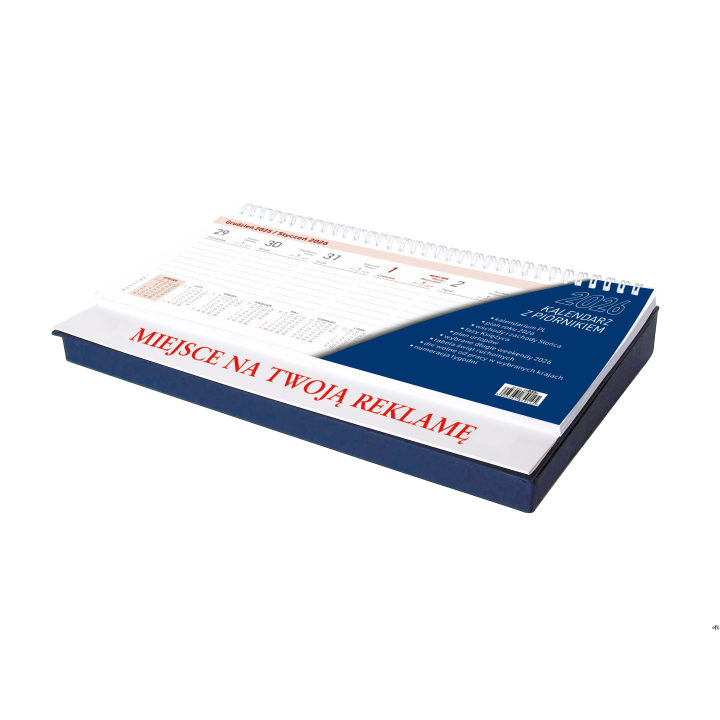 Kalendarz z piórnikiem KB033B mix 2026 WOKÓŁ NAS