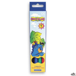Flamastry 4 kol. szt. DINOS ISLAND FLO4ZOO GRANIT Mazaki Pisaki (X)