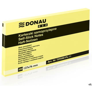 uniwersalne karteczki, w żółtym neutralnym kolorze, idealne do przekazywania wiadomości_ilość karteczek: 1x100 w rozmiarze 127x7