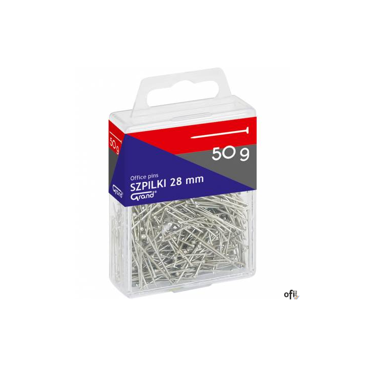 Szpilki 50g, plastikowe opakowanie GRAND 110-1638