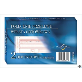 Polecenie Przelewu - wpłata gotówkowa - 2-odcinkowe w składkach