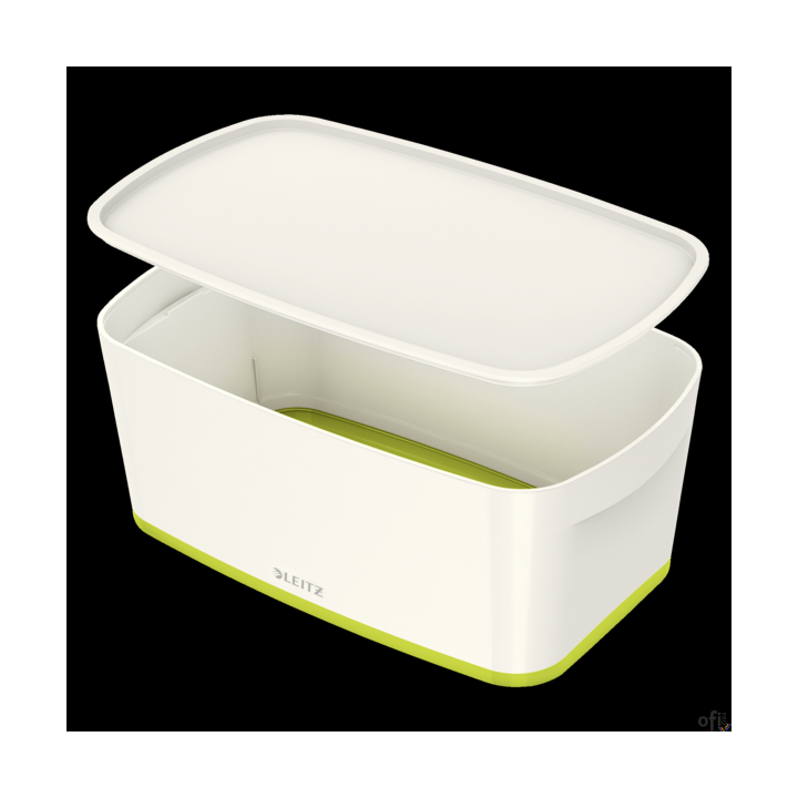 Pojemnik MyBOX mały z pokrywką biało-zielony LEITZ 52291064 (X)