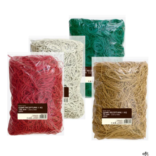 Gumki recepturki 30 mm, średnica 30 mm GRAND 130-1677 1kg 1,5x1,5mm