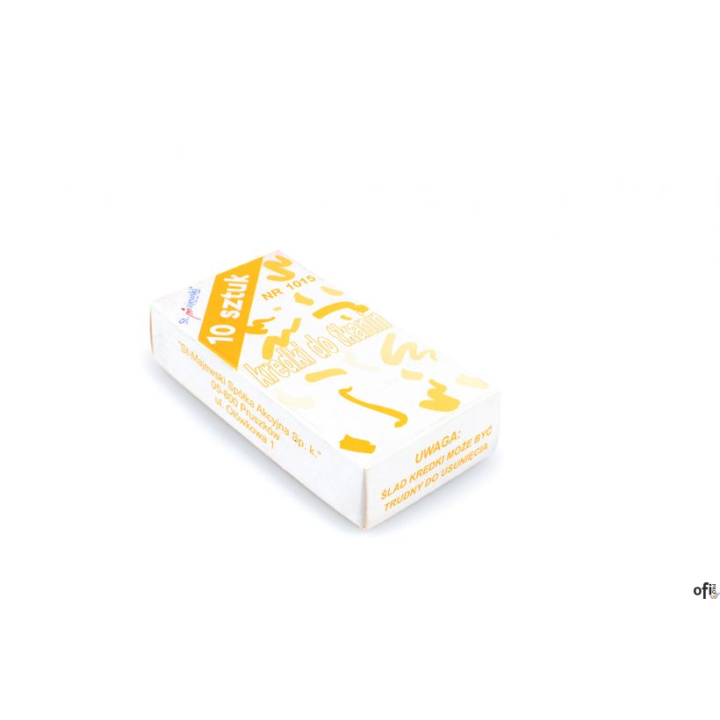 Kredki do tkanin  żółte 10szt. żółte St.Majewski 1015