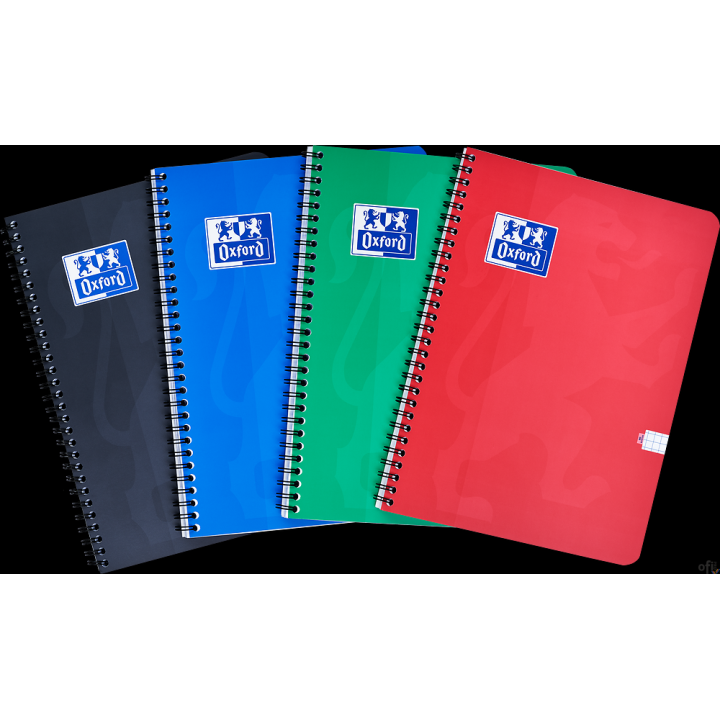 Kołozeszyt Oxford Esse 2SPI A5 80 kartek 90 g kratka 5x5 mm 400175177