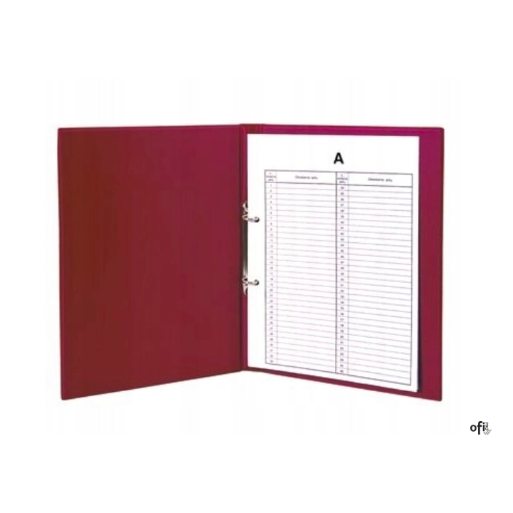 Segregator do akt osob. 6,5 cm 2r/d52 bordo TD-16-07 BIURFOL