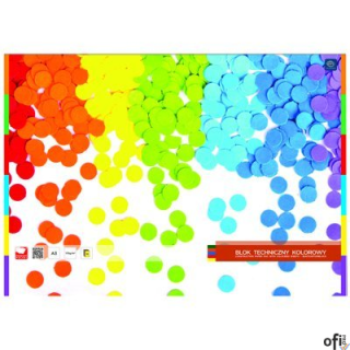 Blok techniczny kolorowy A3 INTERDRUK