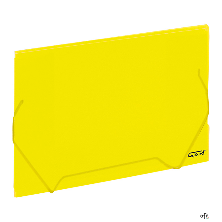 Teczka kopertowa A4 na gumkę ZP041 żółta 120-1228 GRAND
