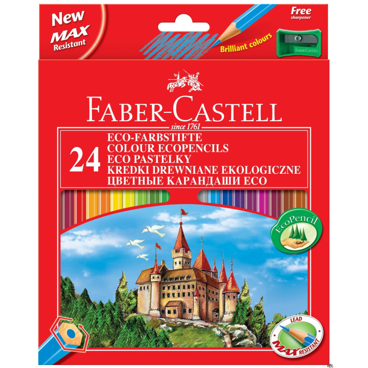 Kredki ZAMEK 24kolory FC111224/120124 op.kartonowe FABER-CASTELL