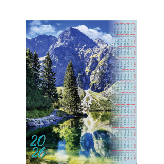 Kalendarz Plakatowy B-1, P01 - MORSKIE OKO 2026