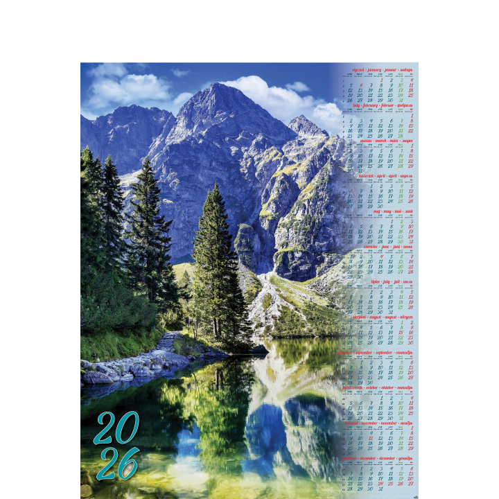 Kalendarz Plakatowy B-1, P01 - MORSKIE OKO 2027
