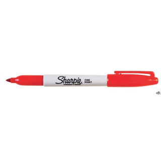 Marker permanentny SHARPIE FINE czerwony S0810940