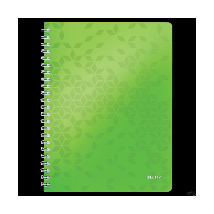 Zewnętrzną stronę okładki z polipropylenu zaprojektowano w dwóch kolorach WOW i z eleganckim tłoczeniem, wewnętrzna strona jest 