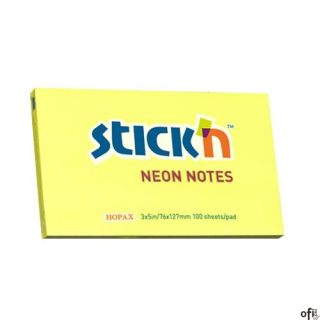 Bloczek STICKN 127x76mm żółty neonowy 100k 21135 STICKN