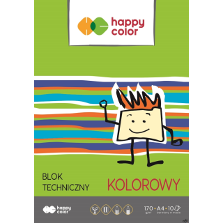 Barwiony w masie papier 170g w intensywnych kolorach o gładzonej powierzchni, nie zmienia koloru podczas wymazywania, daje kolor