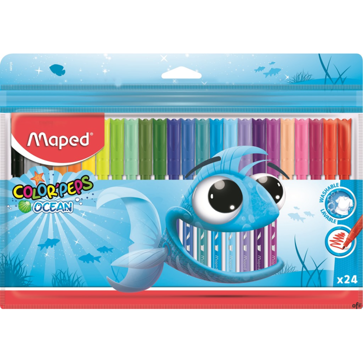 Flamastry COLORPEPS OCEAN 24 kolorów ETUI 845722 MAPED