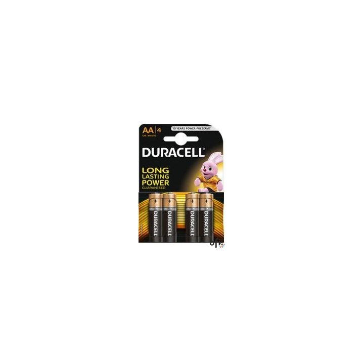 Bateria DURACELL alkaliczna BASIC LR06/AA K4 (4szt) 4520103