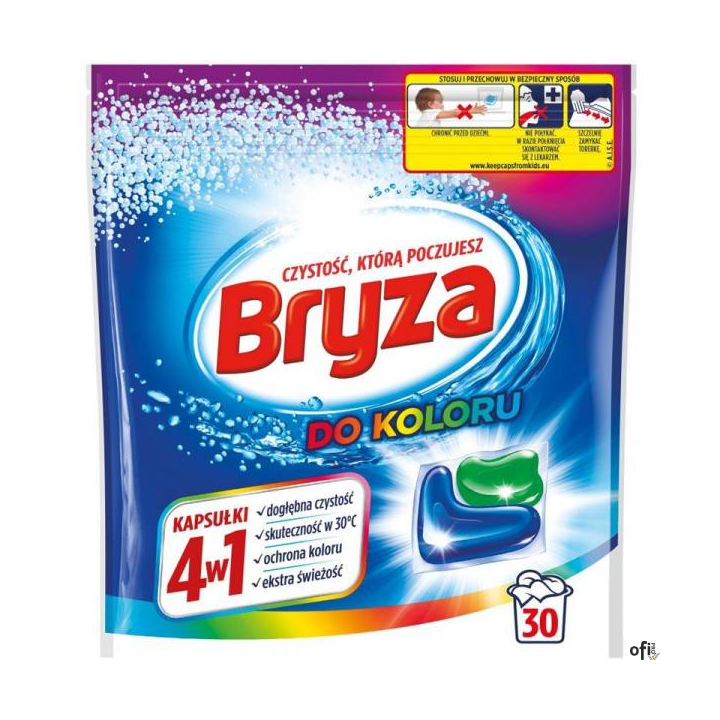 Kapsułki do prania BRYZA 30 sztuk do koloru 5w1 21621