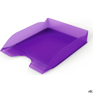 Półka na dokumenty formatu A4 do C4. Wymiary: 253x63x337 mm (SxWxG). Kolory czarny, przezroczysty, czerwony, niebieski, zielony