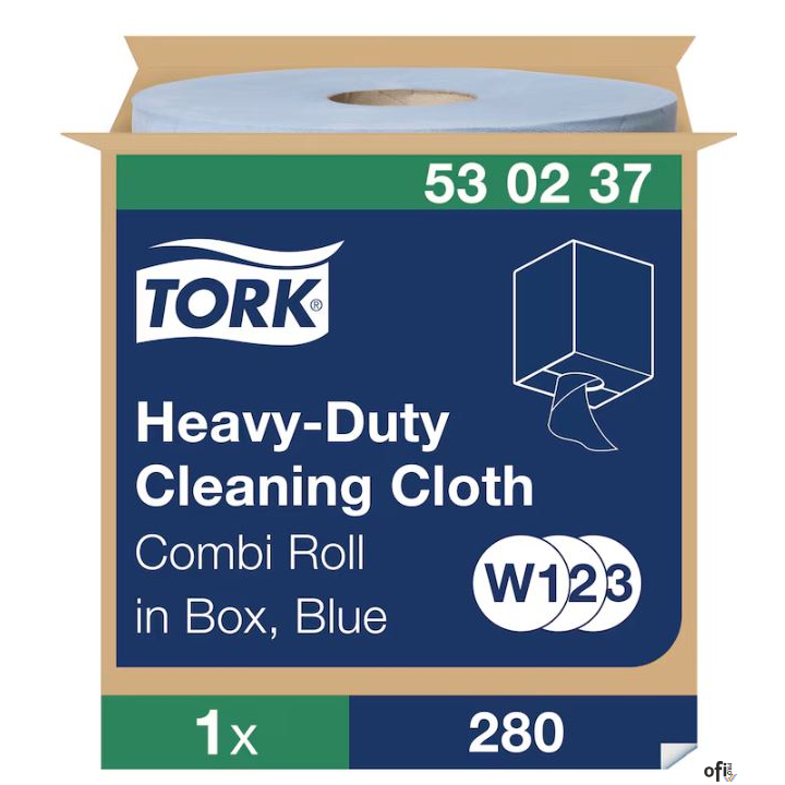 Czyściwo wielozadaniowe niebieskie 1W, 106m, system W1/W2/W3, do trudnych zabrudzeń 530237 TORK