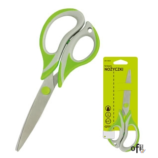 Nożyczki GR-5825, szaro/zielony, 8, 25 / 21 cm GRAND 130-1825