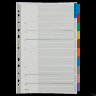 Przekładki z kartonu A4 Leitz, 10 kart 43210000
