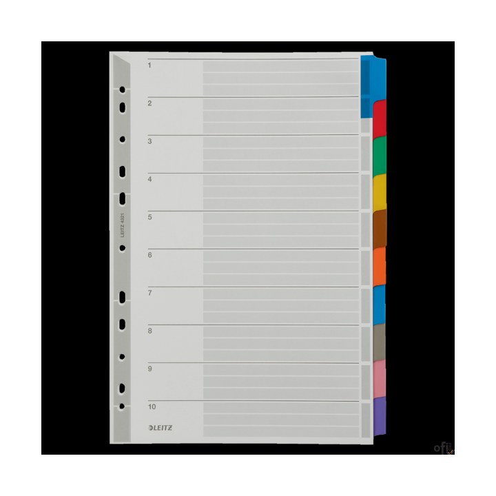 Przekładki z kartonu A4 Leitz, 10 kart 43210000