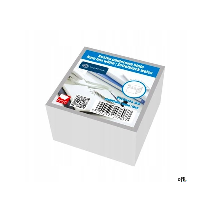 Bloczek wkład biały 8.5*8.5 INTERDRUK