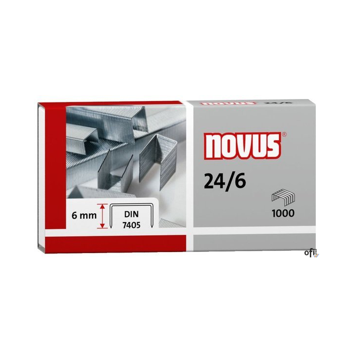 Zszywki NOVUS 24/6 DIN 1000szt. 040-0158
