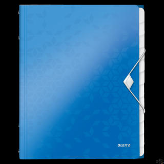 Teczka segregująca Leitz WOW___ teczka segregująca Leitz WOW___ trzy klapki wewnątrz tylnej okładki do przechowywania luźnych do