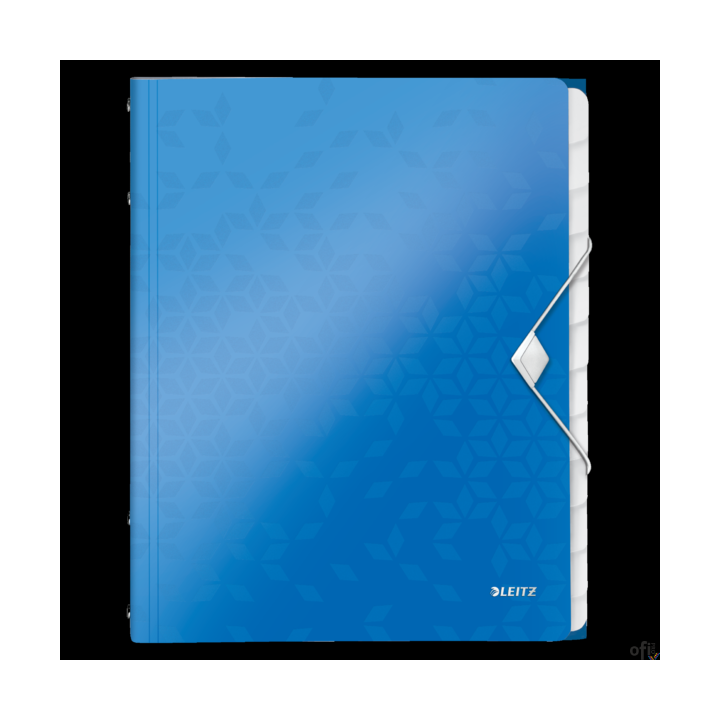 Teczka segregująca Leitz WOW___ teczka segregująca Leitz WOW___ trzy klapki wewnątrz tylnej okładki do przechowywania luźnych do