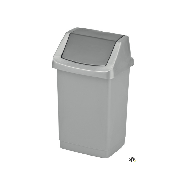 Kosz uchylny CLICK-IT 25L CURVER szary/grafit