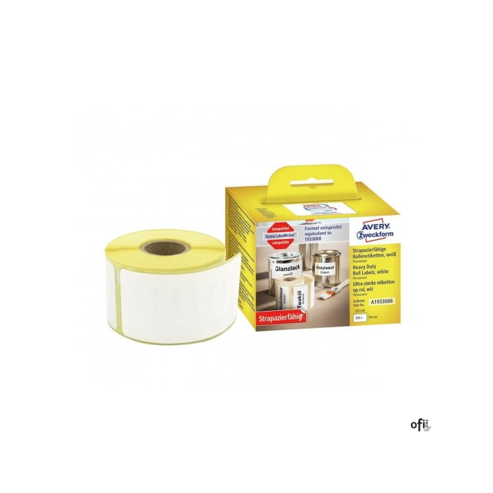 Etykiety Heavy Duty Avery Zweckform w rolce do drukarek termicznych • Są kompatybilne z: Dymo LabelWriter 300er-, 400er-, 450er-