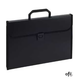 Aktówka harmonijkowa 9112A czarna EAGLE 120-1219