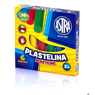 Plastelina Astra 6 kolorów, 83811905